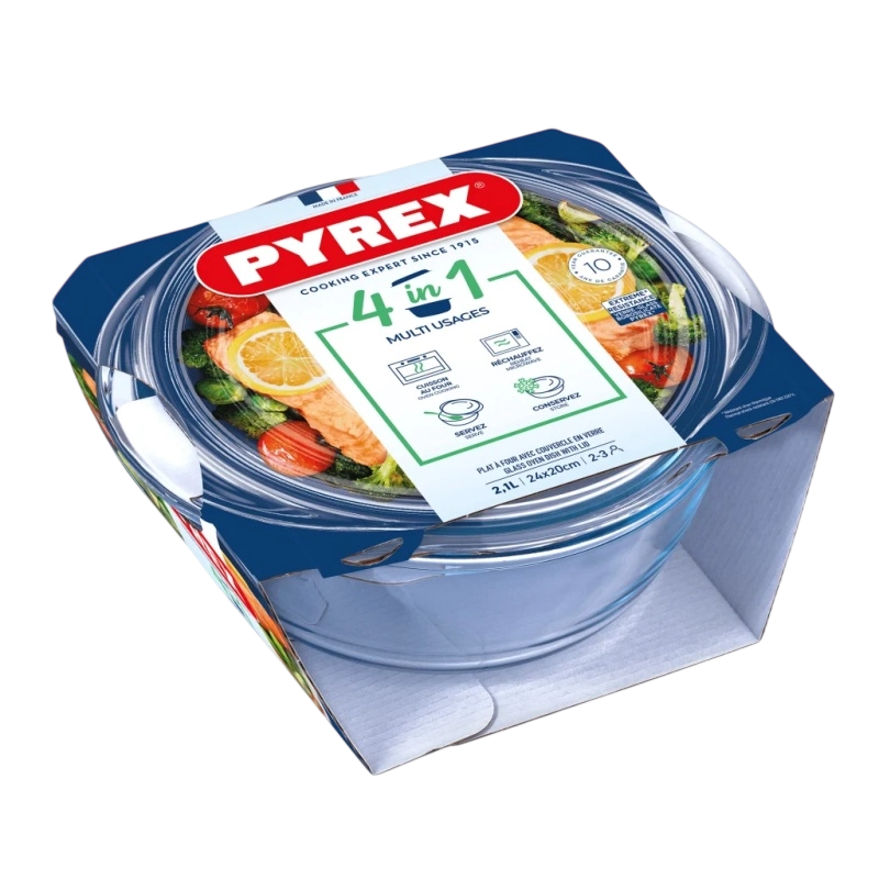 Cratiță Pyrex 204A000 Essentials Transparent
Rotund | Netedă