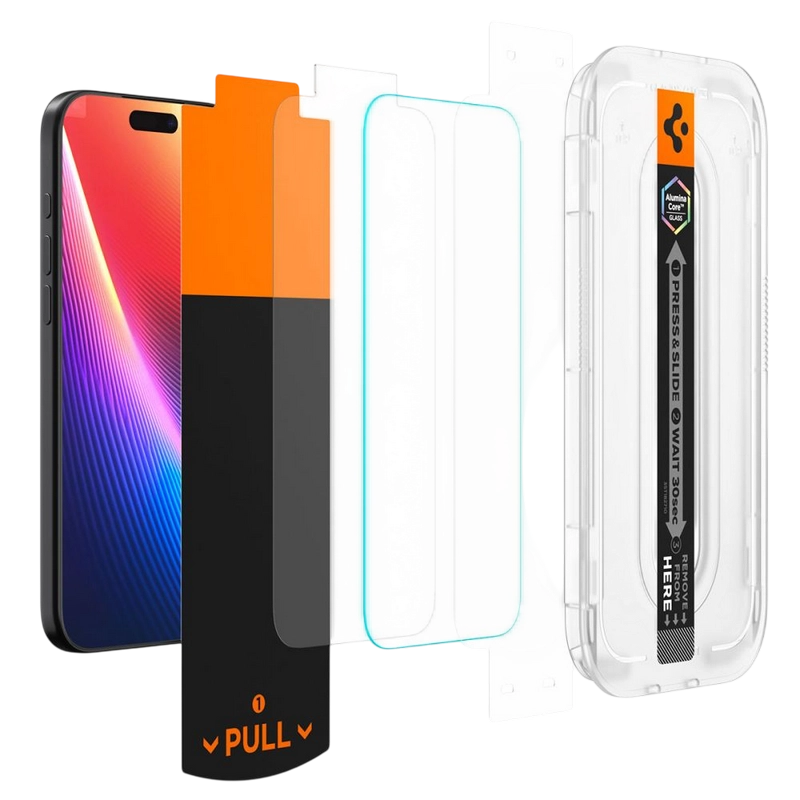 Защитное стекло Spigen Apple iPhone 16 Pro/17/17 Pro Tempered Glass EZ FIT Pro Privacy Прозрачный