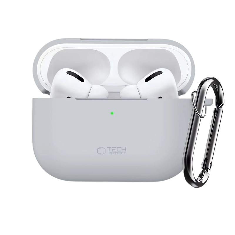 Чехол для Airpods Tech Protect Hook Apple Airpods Pro 3 Crayon Grey