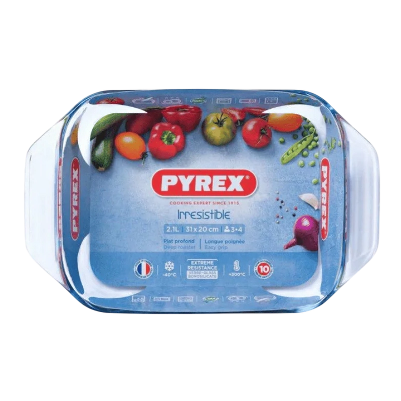 Tava de copt Pyrex 408B000 Irresistible Transparent
Dreptunghiular | Netedă
