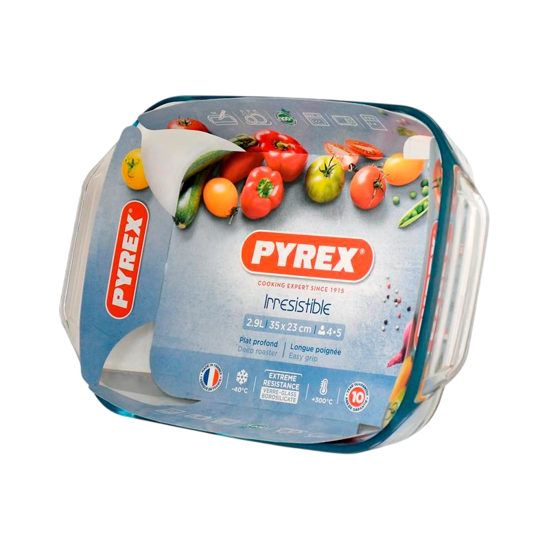 Tava de copt Pyrex 408B000 Irresistible Transparent
Dreptunghiular | Netedă