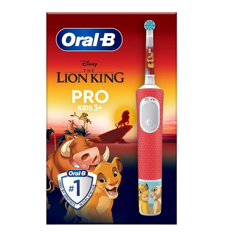 Электрическая зубная щетка Braun Kids D103.413.2KX Lion King Красный | Белый