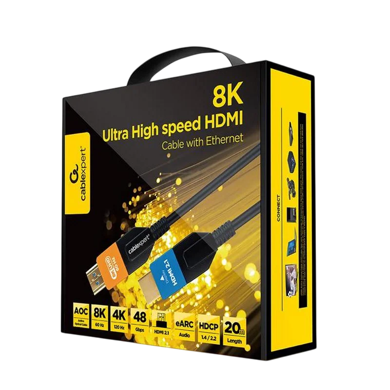 Cablu Video Cablexpert CC-HDMI8K-AOC-20M Negru