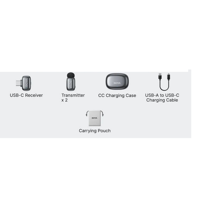Microfon portabil pentru înregistrare vocală Boya Mini 2-02 Fără fir Argintiu
Lavalier | Condensator | 20 - 20000 Hz