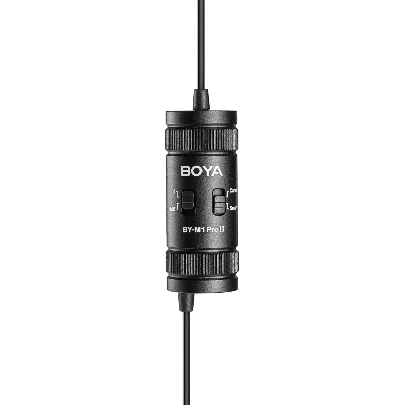 Портативный записывающий микрофон Boya BY-M1 Pro II Проводной аналоговый Черный