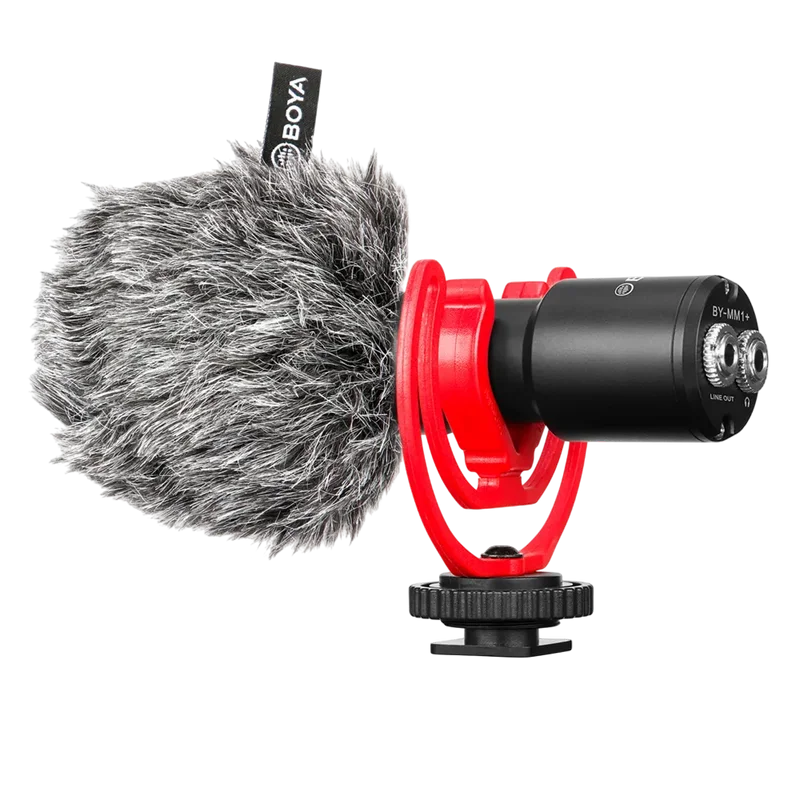 Микрофон для камеры Boya BY-MM1 Plus Проводной аналоговый Черный