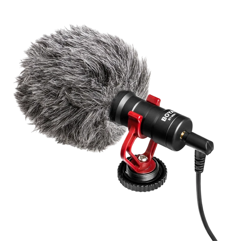 Микрофон для камеры Boya BY-MM1 Plus Проводной аналоговый Черный