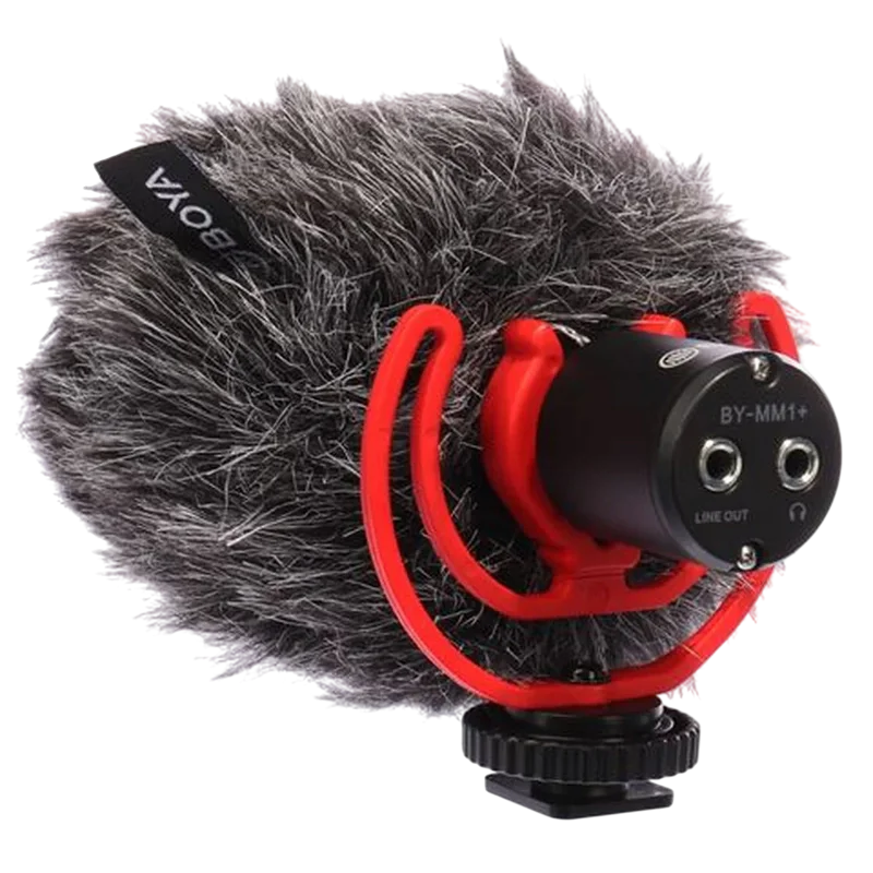 Микрофон для камеры Boya BY-MM1 Plus Проводной аналоговый Черный