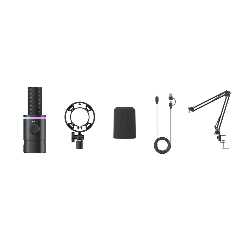 Microfon Gaming Boya CastMic S60B Negru
De masă | Dinamic | 40 - 20000 Hz