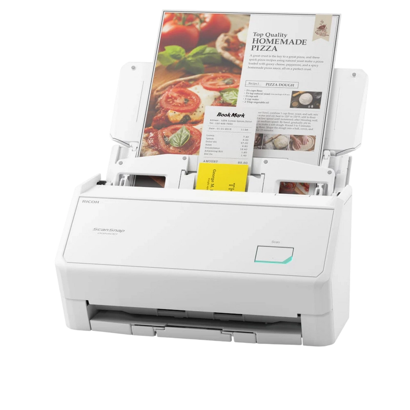 ADF Ricoh ScanSnap iX2400 A4 Alb
216 x 360 mm | 100 foi | 600 dpi