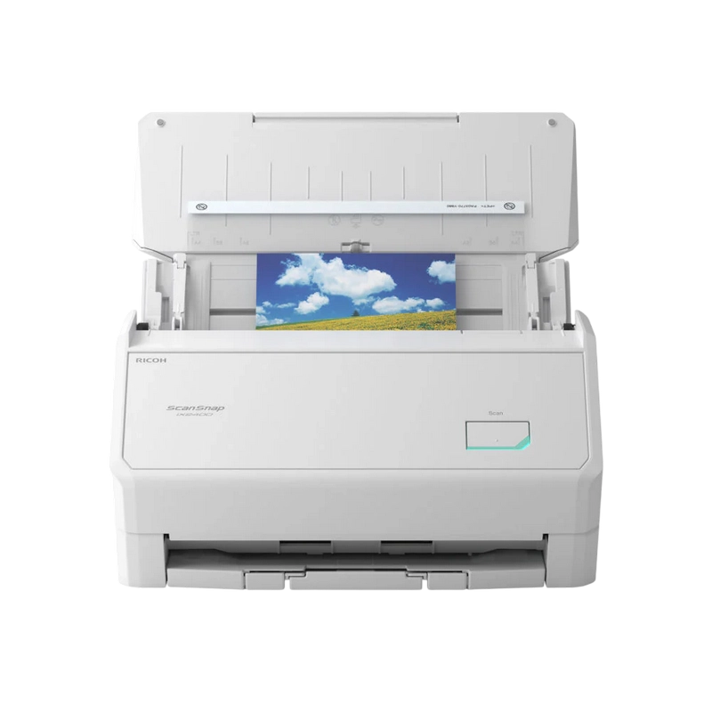 ADF Ricoh ScanSnap iX2400 A4 Alb
216 x 360 mm | 100 foi | 600 dpi