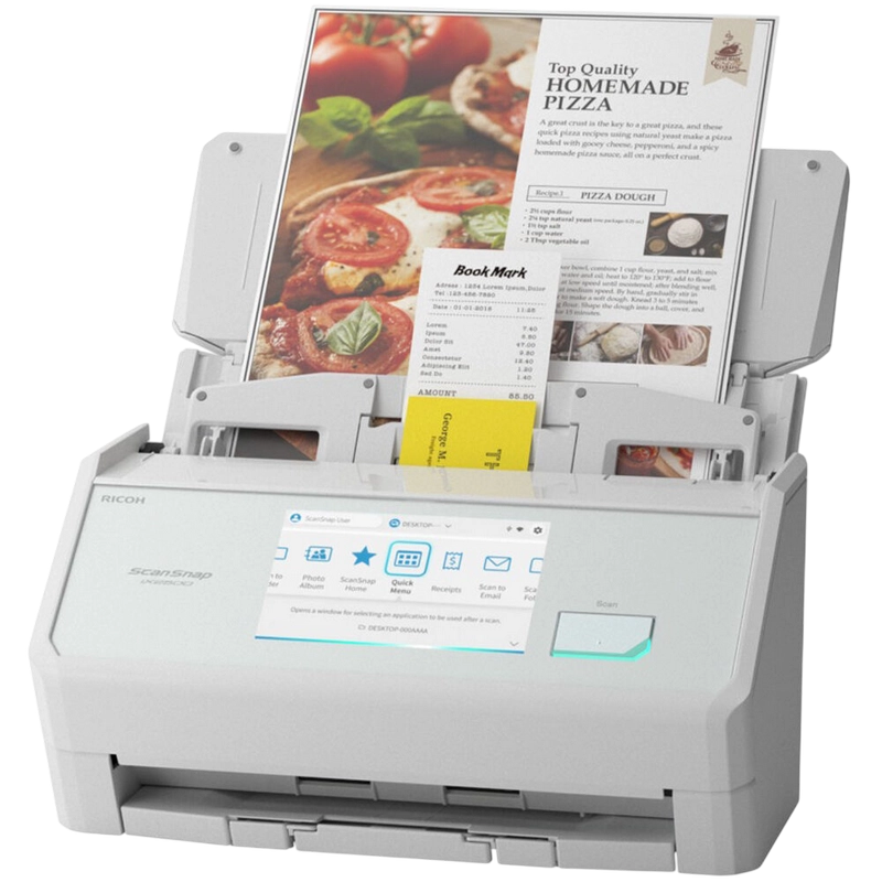 ADF Ricoh ScanSnap iX2500 A4 Alb
216 x 500 mm | 100 foi | 600 dpi