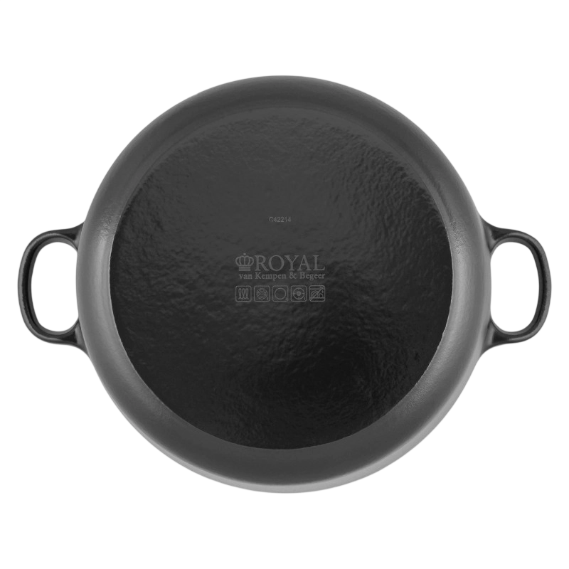 Cratiță Royal Van Kampen en Begee Cast Iron Black
22 cm | 3.3 l | Fontă