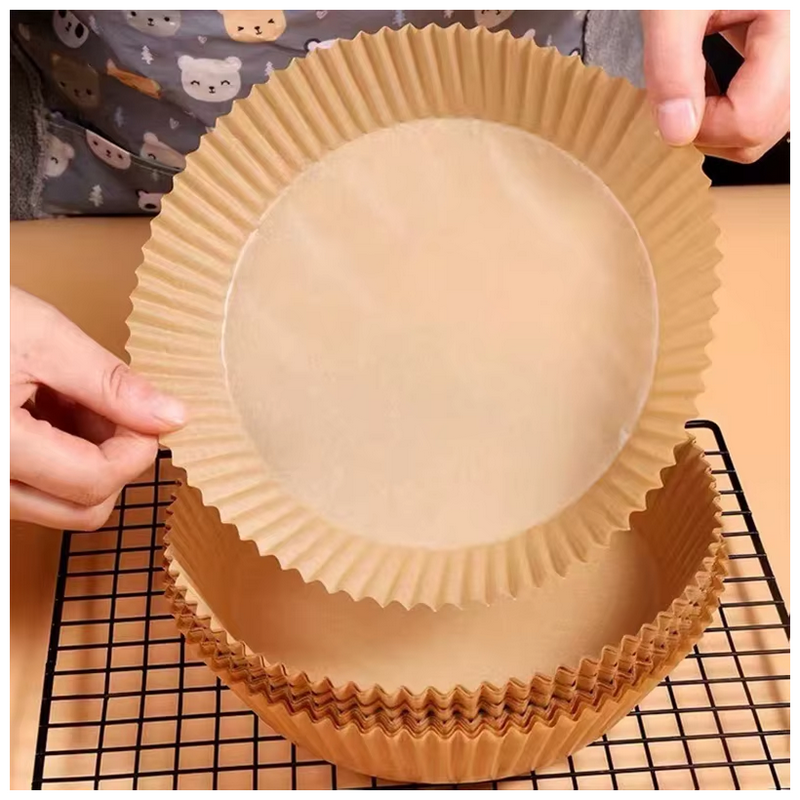 Бумага для выпечки Papro Round Air Fryer Paper Бежевый