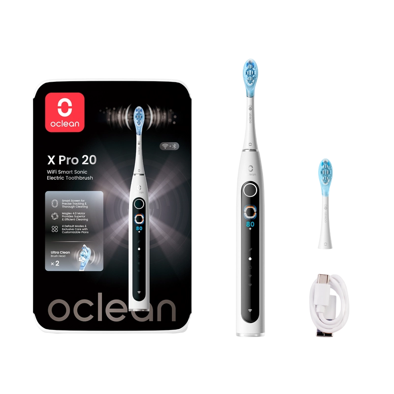 Periuță de dinți electrică Oclean X Pro 20 Alb
Pentru adulți | Oscilant | Medie | Oval