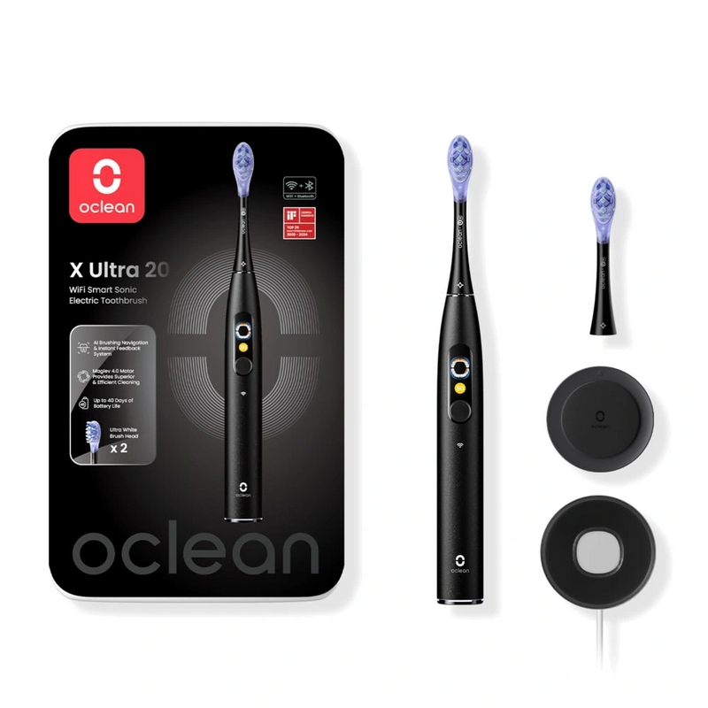Periuță de dinți electrică Oclean X Ultra 20 Negru
Pentru adulți | Oscilant | Medie | Oval