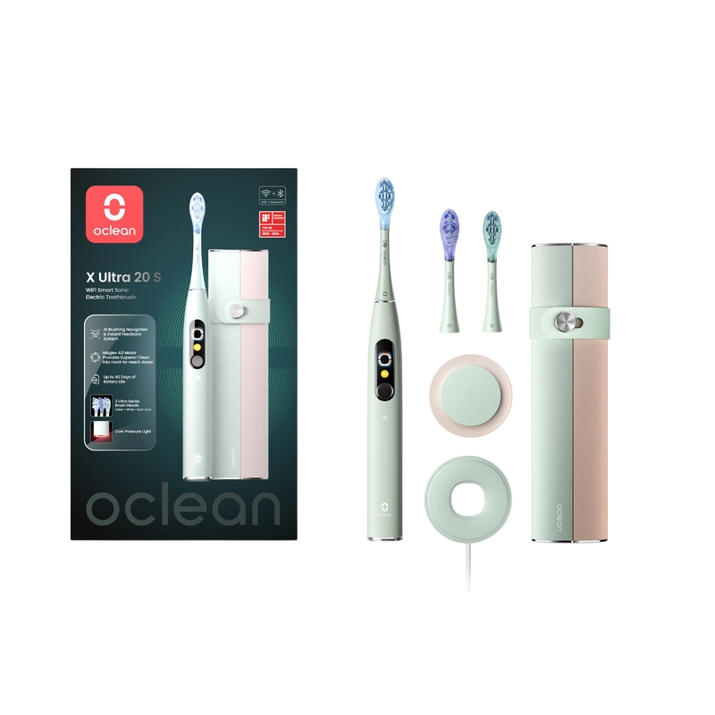 Periuță de dinți electrică Oclean X Ultra 20 S Verde
Pentru adulți | Oscilant | Medie | Oval