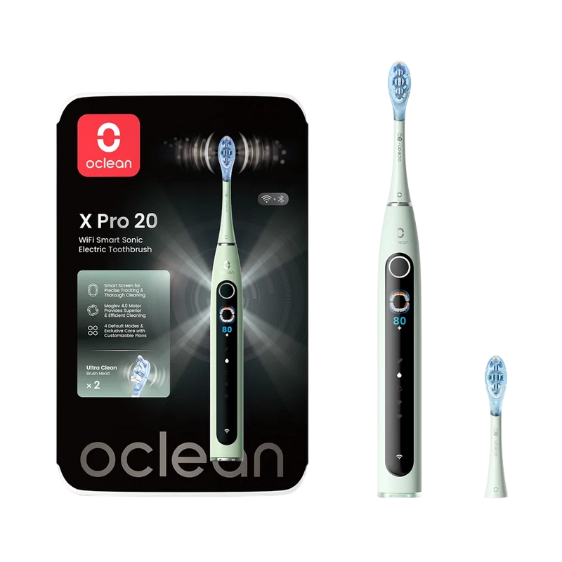 Periuță de dinți electrică Oclean X Pro 20 Verde
Pentru adulți | Oscilant | Medie | Oval