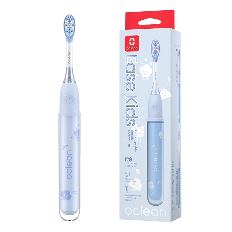 Periuță de dinți electrică Oclean Ease Kids Albastru deschis
Pentru copii | Oscilant | Moale | Oval