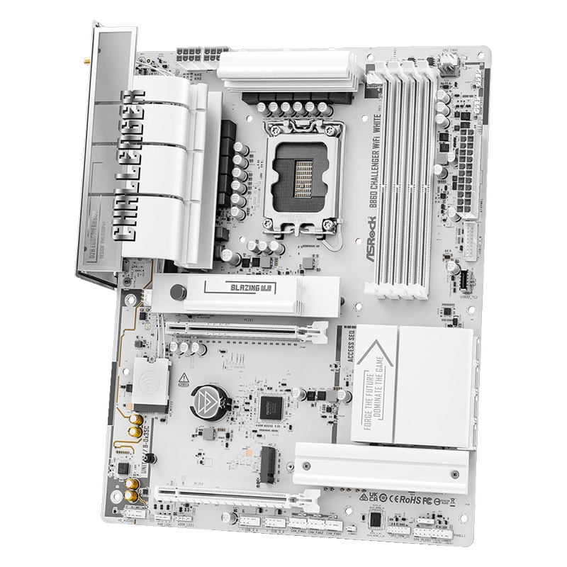 Материнская плата ASRock B860 Challenger WiFi White LGA1851 ATX