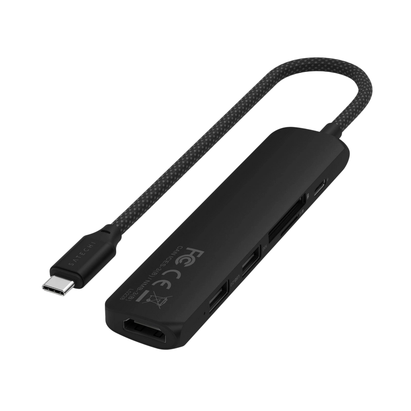 Stație Docking Satechi Slim multiport 6-in-1 USB-C Negru
10 Gbps | USB Type-C