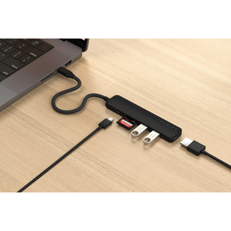 Stație Docking Satechi Slim multiport 6-in-1 USB-C Negru
10 Gbps | USB Type-C
