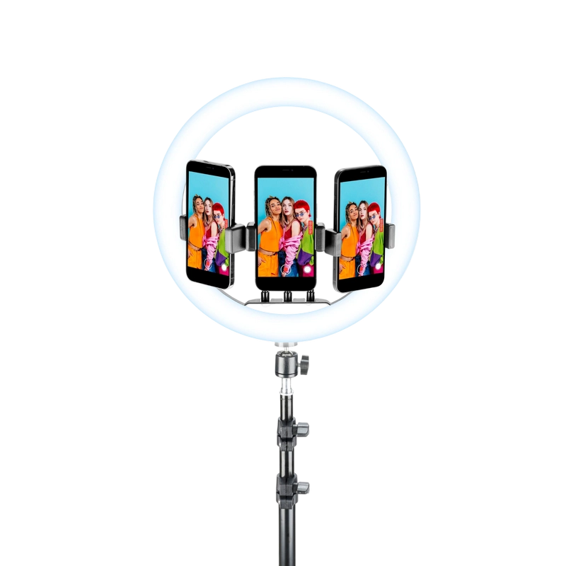 Selfie Stick Cellularline Trio Universal Negru