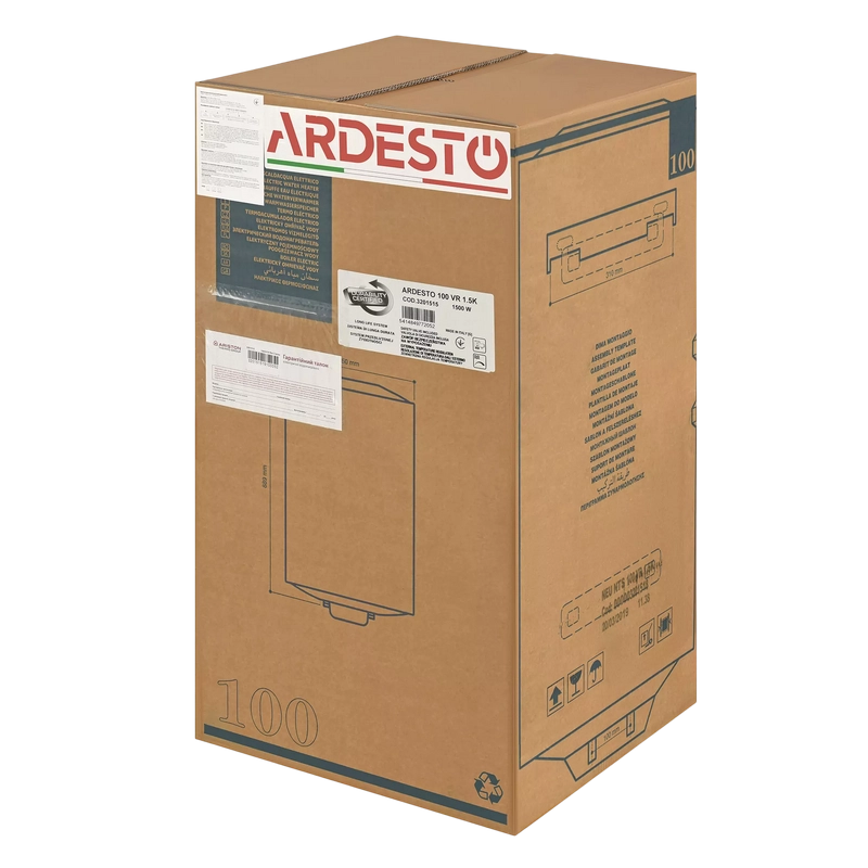 Boiler Electric Ardesto NEU NTS EU2 100 l Alb
1500 W | 75°C | 0.8 bar