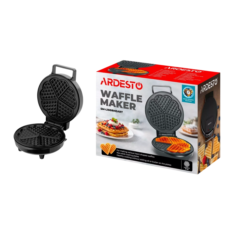 Вафельница Ardesto SM-L100RHEART Чёрный