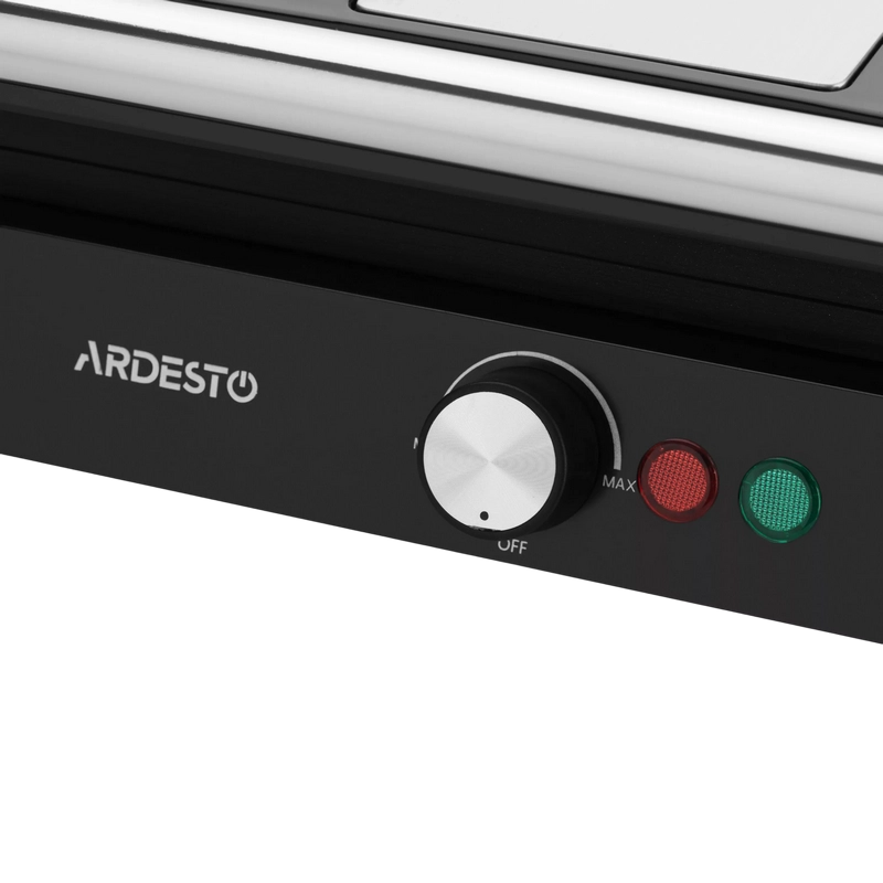 Электрический Гриль Ardesto GH-1800MB Чёрный | Серебристый