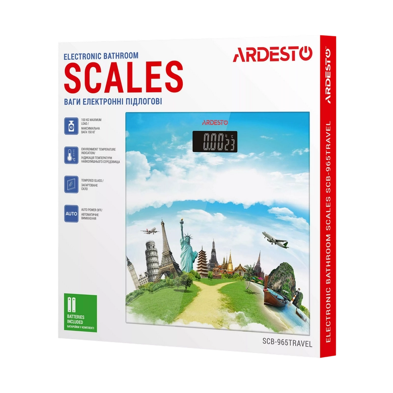 Электронные напольные весы Ardesto SCB-965TRAVEL Разноцветный
