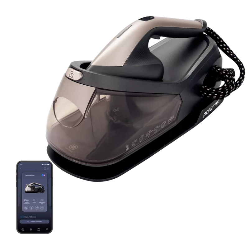 Утюг с парогенератором Polaris PSS2002K Pro Черный | Золотистый