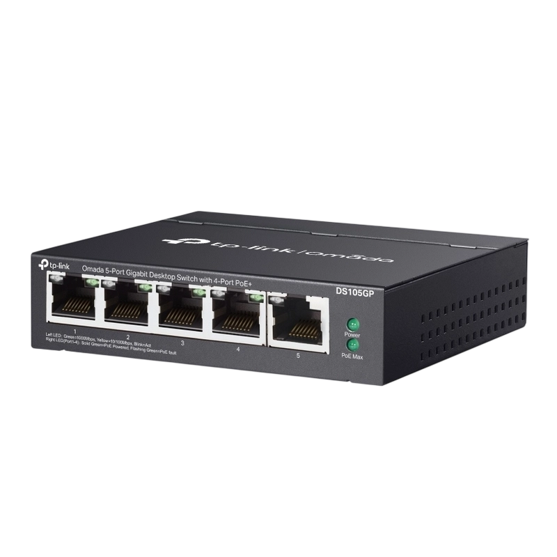PoE коммутатор TP-LINK DS105GP Черный