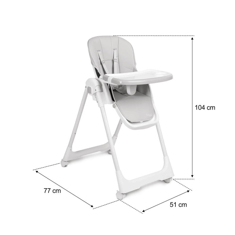 Scaun de hrănire Caretero Megalo Gri
6 luni + | Piele artificială Oțel