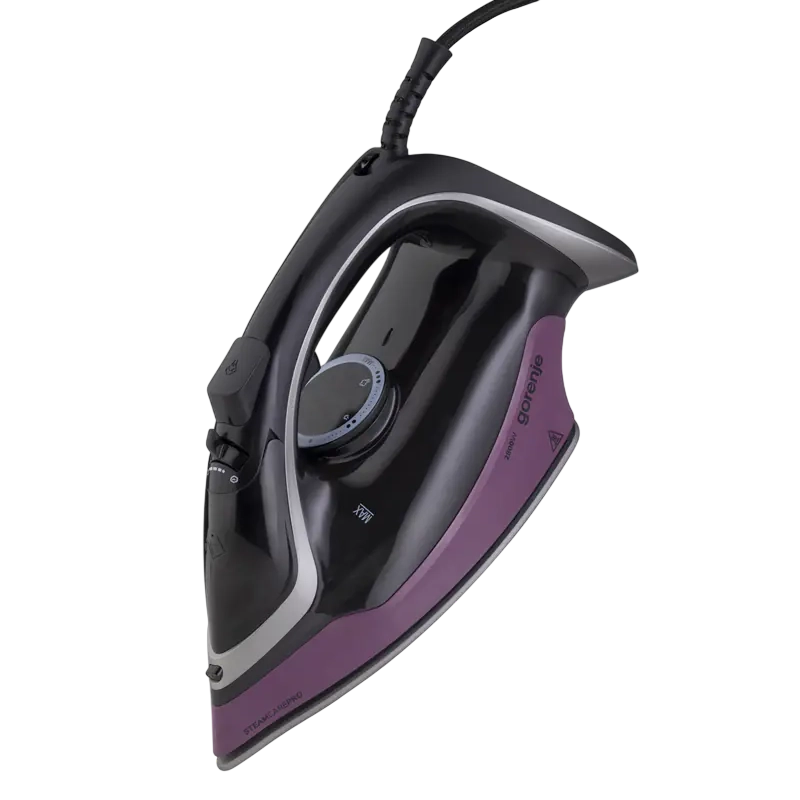 Fier de călcat Gorenje SIK2800BKV Negru | Violet
2800 W | 50 g/min | Ceramică