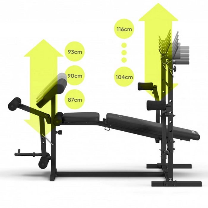 Bancă fitness Zipro Ripped Negru
120 kg