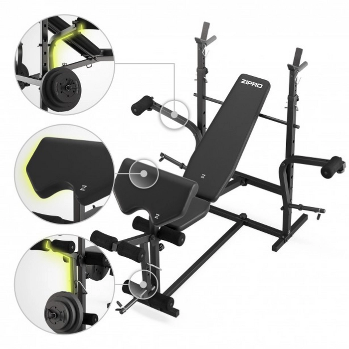 Bancă fitness Zipro Ripped Negru
120 kg