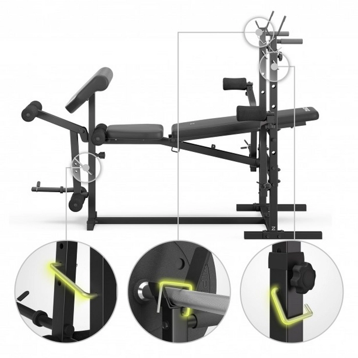 Bancă fitness Zipro Ripped Negru
120 kg