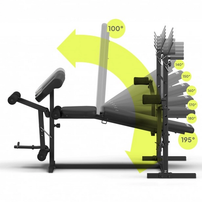 Bancă fitness Zipro Ripped Negru
120 kg