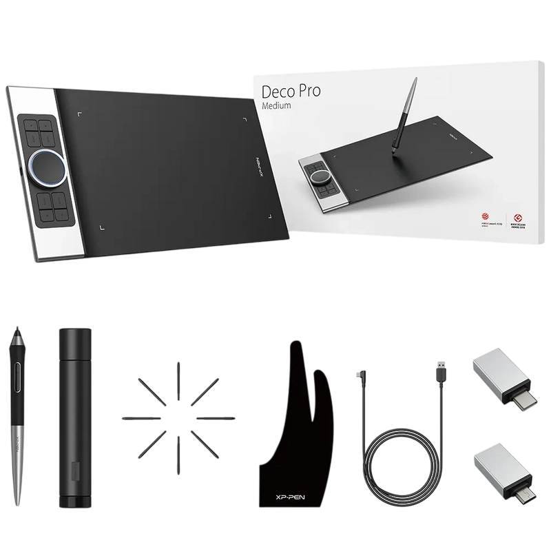 Графический планшет XP Pen Deco Pro M Серебристый