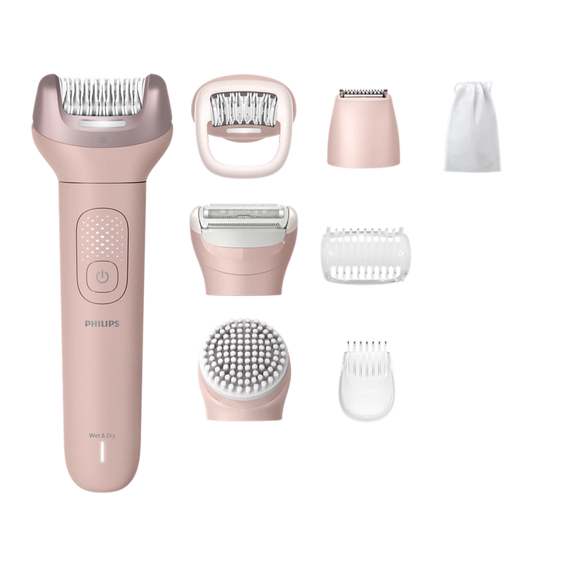 Epilator Philips BRE719/00 Roz
Uscat,Umed | Baterie | In formă de plasă