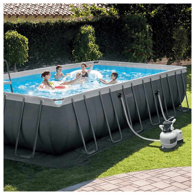 Piscină cu cadru metalic Intex Ultra XTR Frame 26364 Antracit
Dreptunghi | PVC