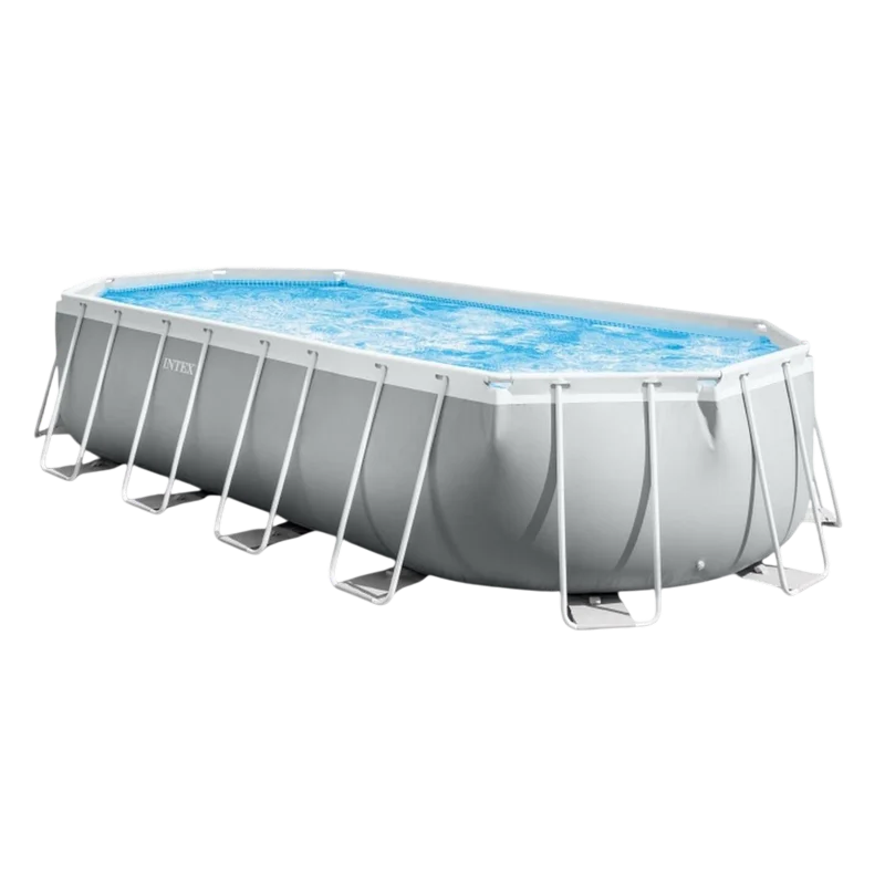 Piscină cu cadru metalic Intex Prism Frame 26796 Gri deschis
Oval | PVC