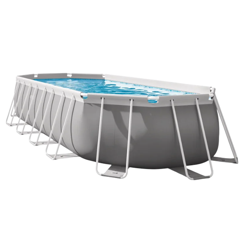 Piscină cu cadru metalic Intex Prism Frame 26796 Gri deschis
Oval | PVC