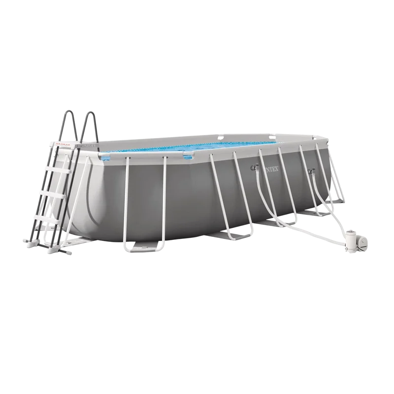 Piscină cu cadru metalic Intex Prism Frame 26796 Gri deschis
Oval | PVC