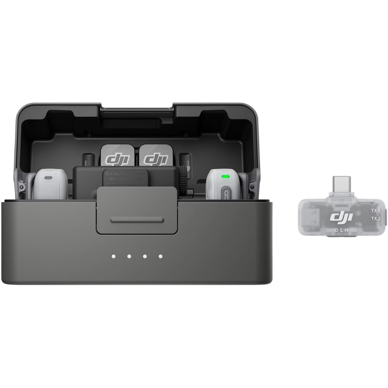 Портативный записывающий микрофон DJI Mic Mini 2 (2 TX + 1 RX + Charging Case) Беспроводной Черный