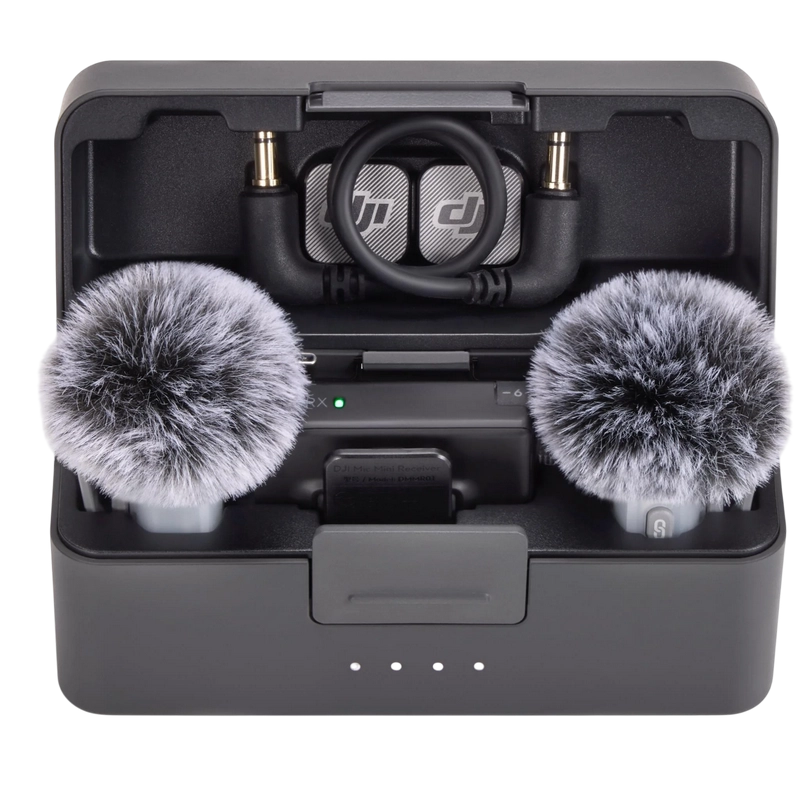 Портативный записывающий микрофон DJI Mic Mini 2 (2 TX + 1 RX + Charging Case) Беспроводной Черный