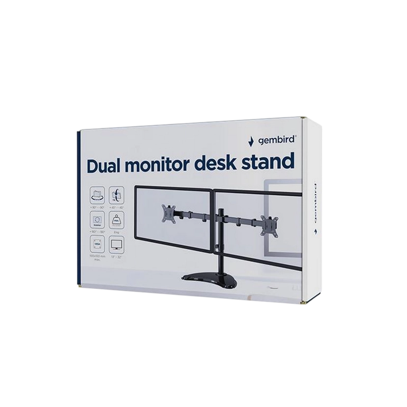 Кронштейн для мониторов Gembird MS-D2ST-02 Черный