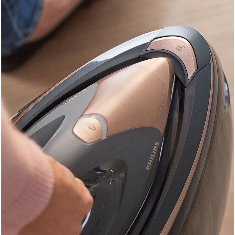 Fier de călcat cu generator de abur Philips PSG9040/80 Negru | Bronz
3100 W | 180 g/min | 1800 ml | SteamGlide Elite