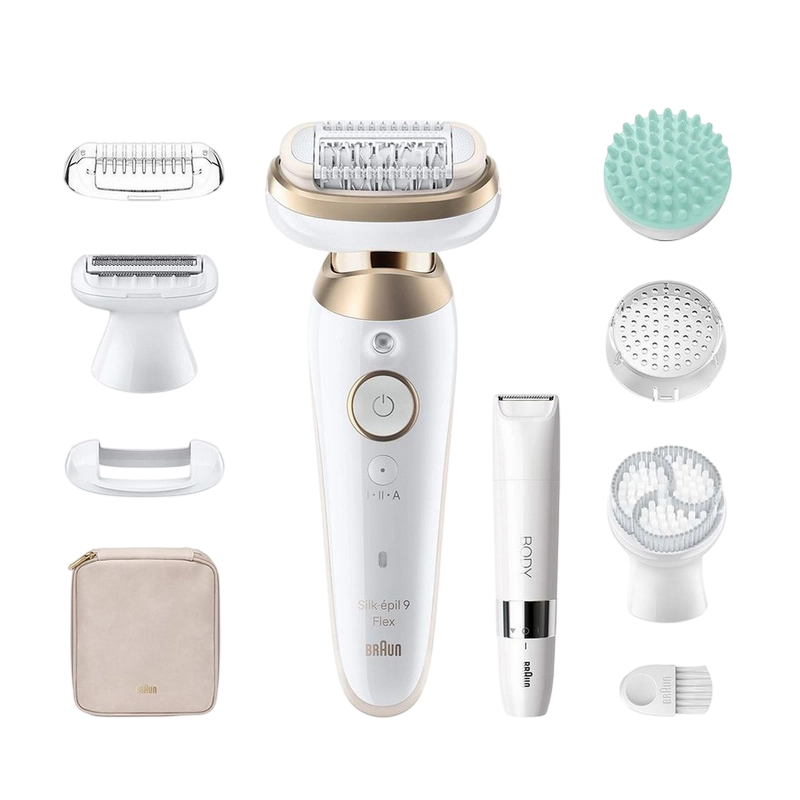 Эпилятор Braun Silk-epil 9 Flex SES9481 3D Белый | Золотистый